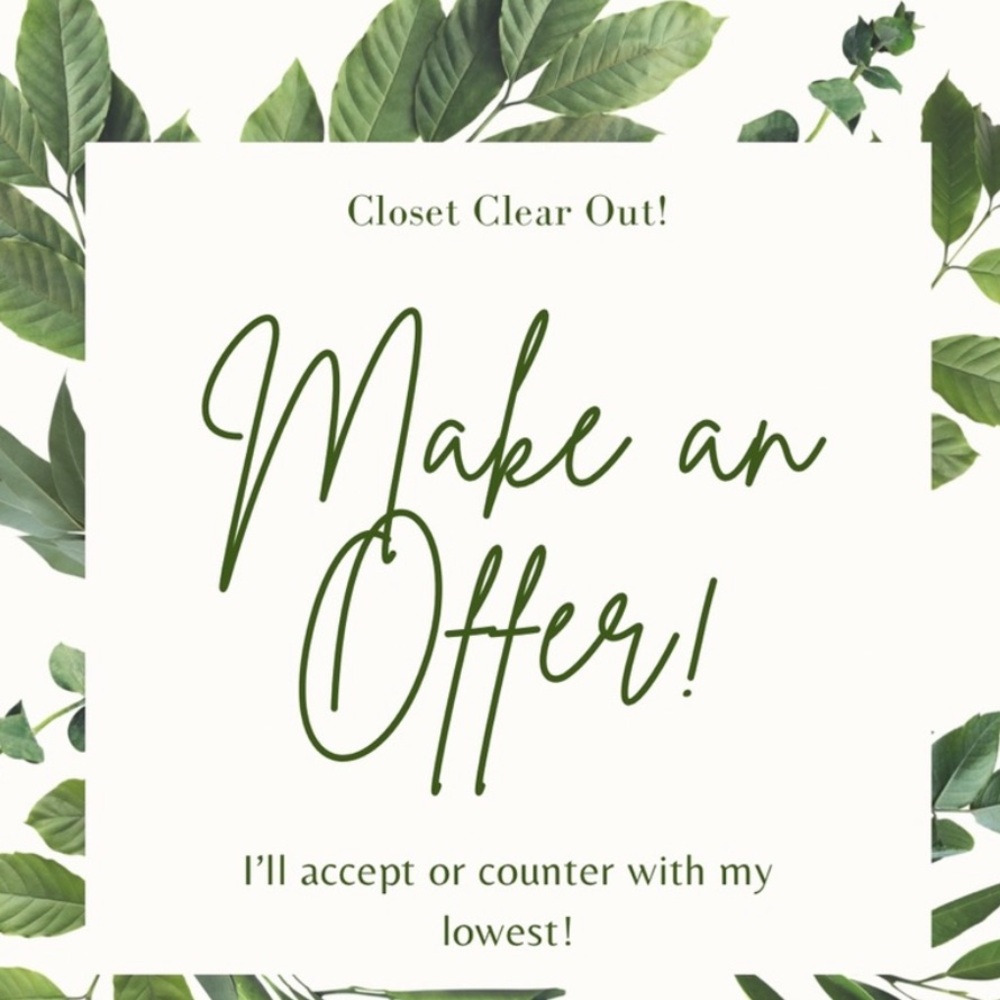 Closet Clearance! Make me an offer!